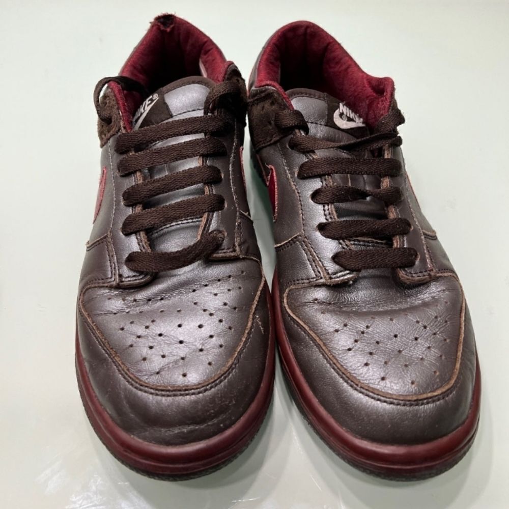 Nike Dunk Low Cinder Red & Brown Leather 309324-261 Women’s Size 7.5